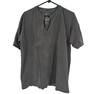 The Prince Estate Official and Approved Gray Rhinestone Diamante Shirt Size M/L